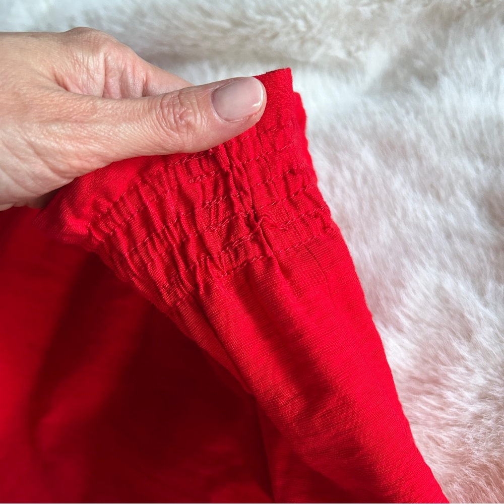 J. Crew red paperbag mini skirt, size 4 - Picture 6 of 13